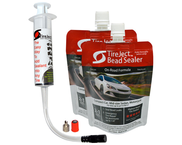 Fixing a Leaky Tire with Bead Sealer 